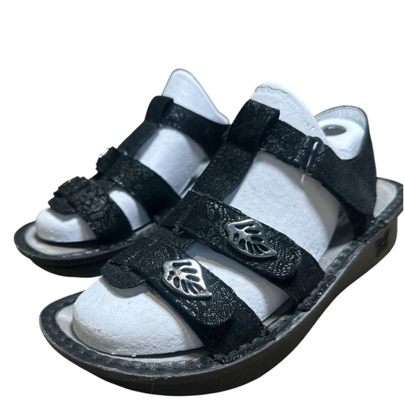 Alegria Kleo Special Serpent 38 Size 8/8.5 ‎ Black  Strap Women's - Picture 1 of 9